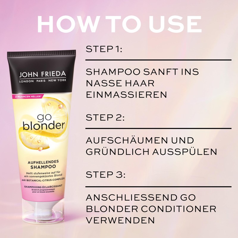 John Frieda Sheer Blonde Go Blonder Shampoo 250ml - Single