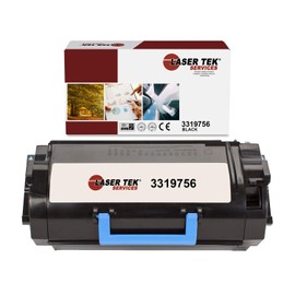 Laser Tek Services Compatible Toner Cartridge Replacement for Dell B5460 3319756 Works with Dell B5460dn B5465dnf Printers (Black, 1 Pack) - 25,000 Pages