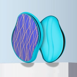 Painless Hair Removal Tool New Nano Crystal Epilator Micro Abrasive Particle Technology (Aqua)