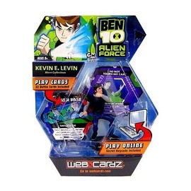 Ben 10 Alien Force WebCardz Kevin E. Levin Action Figure (Includes 33 Virtual Battle Cards)