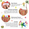 Fortuning's JDS 40cm Girl's Hawaiian Grass Skirt with Flowers Costume