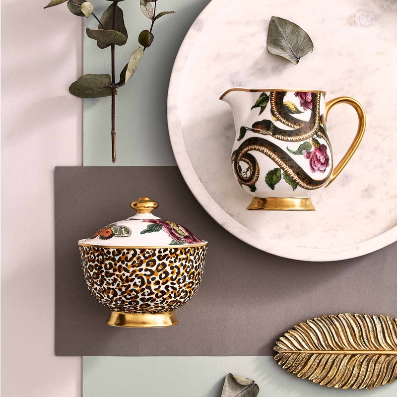 Spode Covered Sugar Bowl Multi Coloured CRC8826-XW