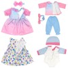 Doll Clothes for 36-43 cm Baby Dolls, 4 Packs (No