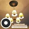 BBTO 2 Pack Black Ceiling Medallion for Light Fixtures and