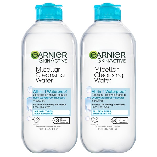 Garnier Garnier Micellar Water for Waterproof Makeup, Hydrating Facial Cleanser