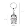 DTSFHTDAL 2PCS Keychain, The Terminator Skull Metal Keychain Skeleton Key