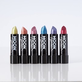 Moon Glitter Holographic Glitter Lipstick - 5 g - Set of 6 Colours