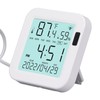 Digital Hygrometer Indoor Thermometer, Wired Room Thermometer and Humidity with