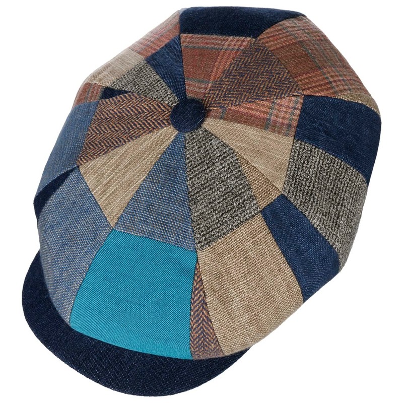 Stetson Hatteras Summer Patchwork Flat Cap - Colourful Hat -