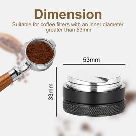 Coffee Distributor, Espresso Distribution Tool, Coffee Distributor, Coffee Tamper, Adjustable Depth Compensation Distributor, Coffee Distributor, Barista Accessories for Coffee Portafilter Before