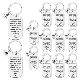 Ximalun 24 Pcs Thank You Gifts Employee Appreciation Gifts Keyring Thank You Gifts for Employees Staff Colleagues Employee of the Month Gifts Employee Work Anniversary Christmas BIrthday Leaving Gift