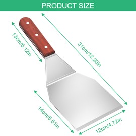 WinGluge Spatula, Pizza Spatula, Grill Spatula for the Kitchen, BBQ Travel Spatula, Pizza Spatula, Stainless Steel BBQ Spatula, Kitchen Grill, Spatula, BBQ Spatula, Kitchen Spatula