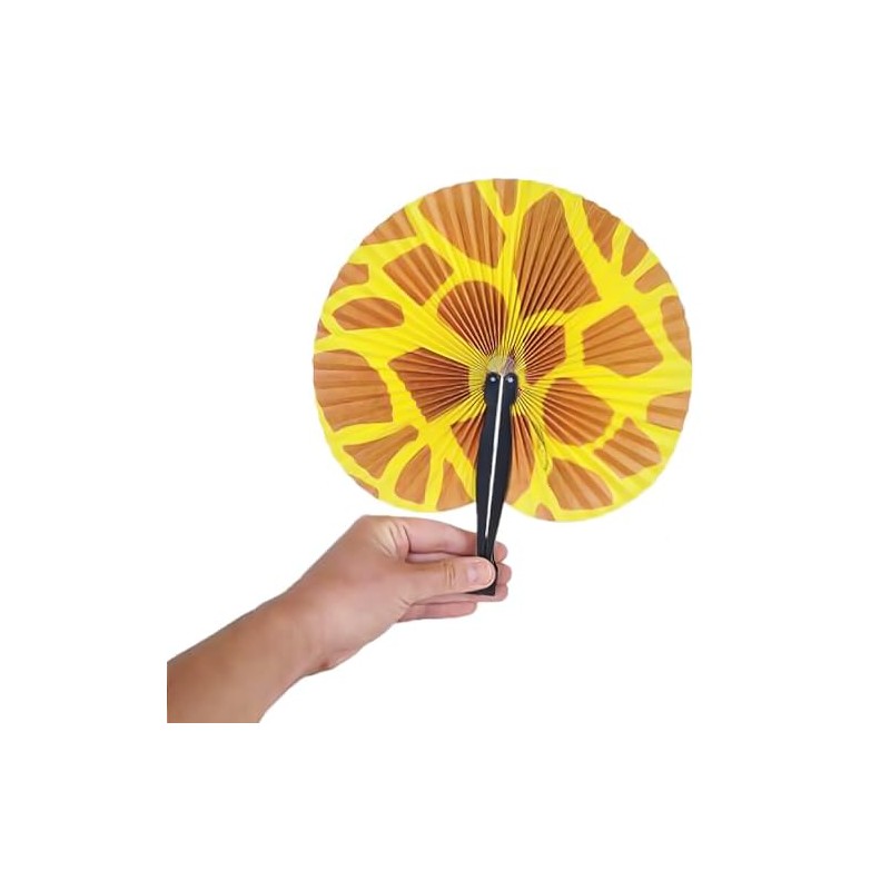 Rhode Island Novelty 10" Safari Print Folding Fan