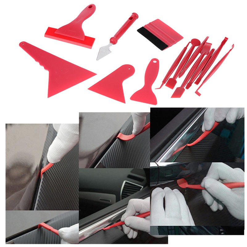 13Pcs/Set Car Wrapping Tool Truck Window Tint Squeegee Scraper