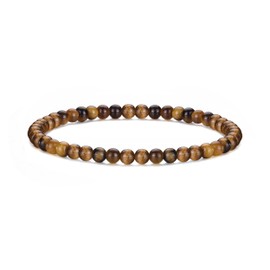 Philip Jones Tigers Eye Mini Beaded Gemstone Stretch Bracelet