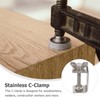 ULTECHNOVO Heavy Duty Stainless C-clamp for Woodworking Jaw Opening Clamping