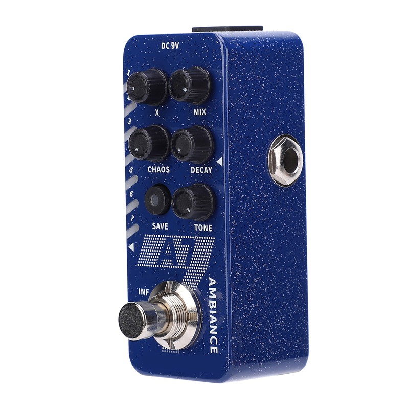 Reverb Effect Pedal Digital 7 Ambiance Guitar Built In Infinite
