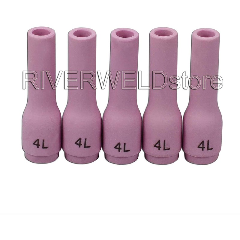 RIVERWELD TIG Alumina Nozzles Ceramic Cups Long 796F71 4L# 1/4"