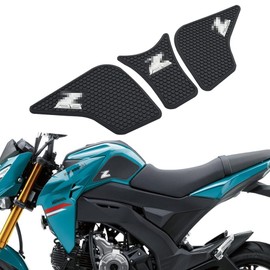 KATIE DEVI Z125 Pro Motorcycle Tank Pad Anti Slip Tank Pad Protective Sticker Side Tank Pad Traction Pad for Kawasaki Z125 Z125 Pro 2016 to 2022 2023 (3 Pack)