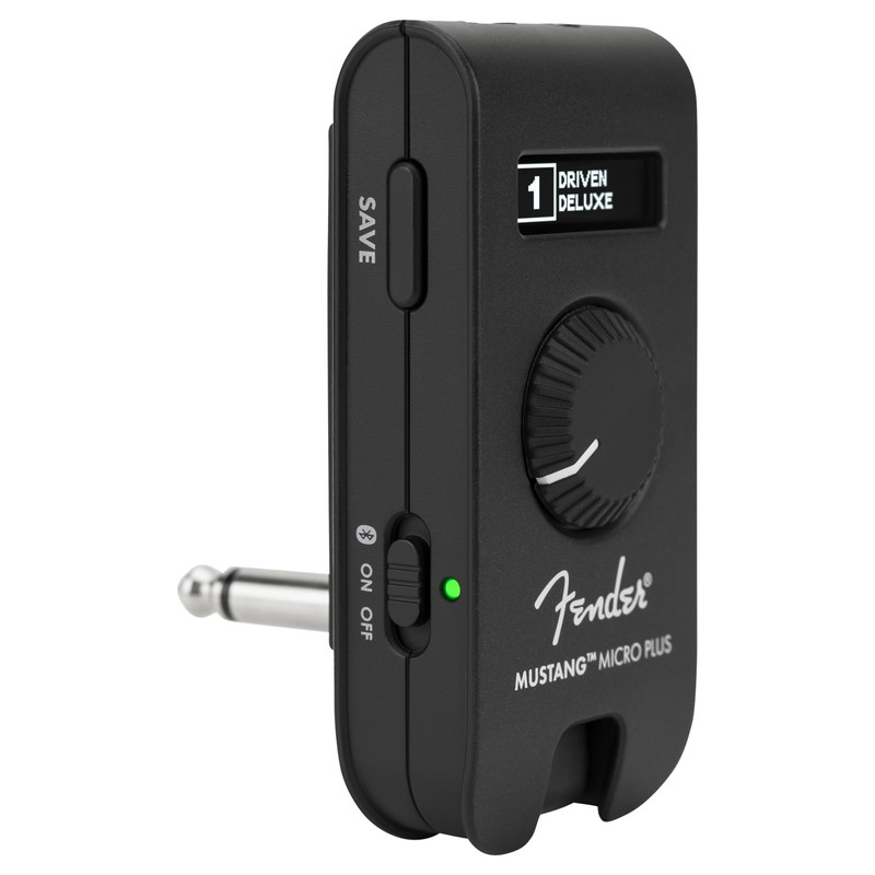 Fender Mustang Micro Plus Headphone Amplifier Bundle with 12-Pack Picks