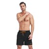Ougelebo Swimming Trunks Men's Quick-Drying Beach Shorts with Mesh Lining,