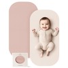 Konssy 2 Pack Faux Leather Baby Changing Mat 30"x17", Foldable