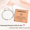 IKIATY Confirmation Gifts for Teen Girls, Christian Cross Bracelet, Catholic