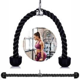 1x Tricep Rope Heavy Duty Gym gym pull down rope, Fitness, Exercise, Body Equipment Extensions Pull Down Bicep/Tricep Rope Cable Attachment