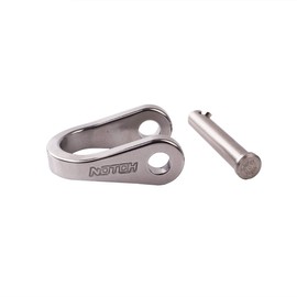 Notch V3 Quickie Steel Shackle for Basal, Canopy Anchor or Redirects, Quadruple Action Rotating Slic Pin, Major Axis Rating: 6,700 lbs. (30 kN), Minor Axis Rating: 2,900 lbs. (99546)