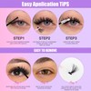 Epzia Lash Clusters 30D+40D+50D - 300pcs Eyelash 10-18mm D Curl