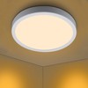 Taoellen 9W Ultra-Thin LED Ceiling Light, 3000K Warm White, φ120mm