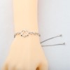 FEELMEM Adoption Gift Adoption Symbol Heart Triangle Charm Silder Bracelet