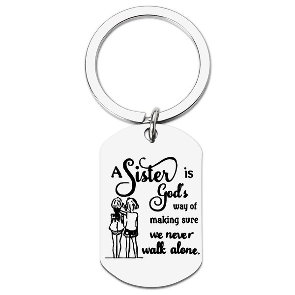 Sister Birthday Gifts from Sister Keychains Gift for Best Friend