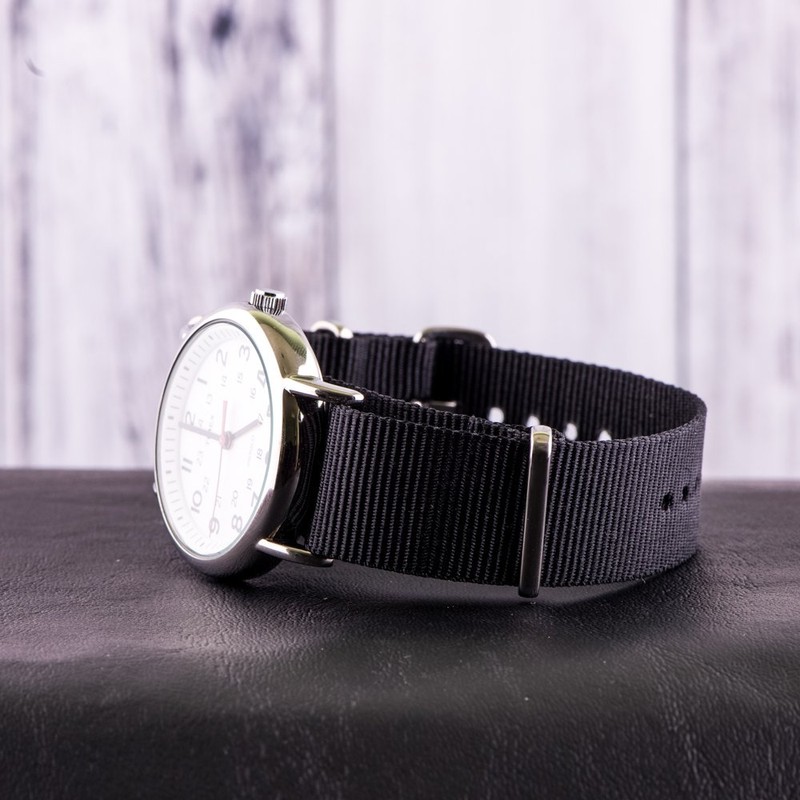 Clockwork Synergy® - Classic SS Nylon NATO Watch Band Straps