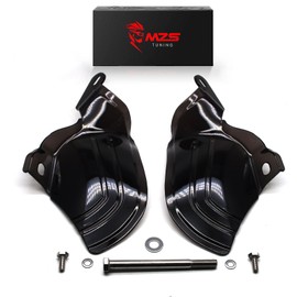 MZS Mid Frame Air Deflector, 2018-2023 Heat Saddle Shield Cover Accessories Black Compatible with Softail Deluxe Fat Boy Street Bob Heritage Slim Low Rider FXBR FXBRS