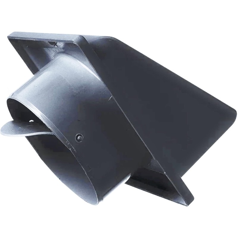 Graphite External Vent Cover Kit - 100mm Hooded Cowl with