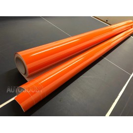 AUTOGOODY 108" x 60" Super Gloss Orange Vinyl Film Wrap Sticker Air Bubble Free 9ft x 5ft