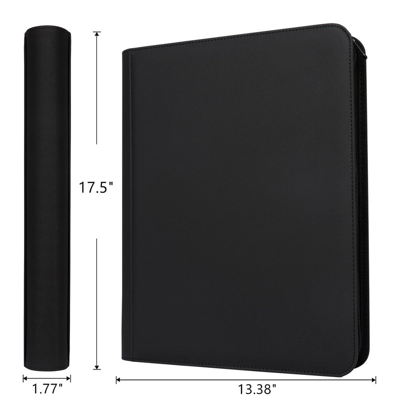 Trading Card Binder 16 Pocket, 1000+ Pockets Ringless PU Cover