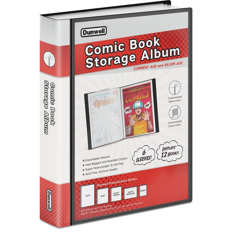 Dunwell Comic Book Storage Album - For Current, Silver Age,