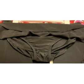 Kona Sol Women’s Size Large (12-14) Swim Skirt Skort Black NWT