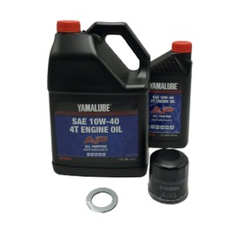 Yamaha R1 (2015-2024) all Models Oil Filter Change Kit Yamaha Part# 5GH-13440-80-00 and 5 Quarts All Purpose LUB-10W40-AP-12