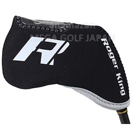 9pcs Window Iron Headcovers Hirota Golf Roger King (Black)