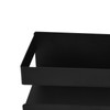Single Tier Spice Rack 15kg Bearing Capacity Corrosion Resistant Black