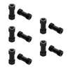 Pocoxll 10Pcs Hex Aluminum Standoff Spacer Column, Black Hexagonal Connecting