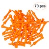 Willoo Pack of 70 70 mm Orange Plastic Golf Tees,