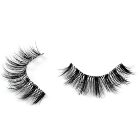 Clear Band 10 Pairs False Eyelashes, 3D Fluffy Strip Eyelashes, D Curl Lash Strip, Natural Wispies, Fluffy Eyelashes for Wispy Fake Eyelashes, Faux Eyelashes, Natural Look (DAXM03)