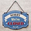 American Open & Closed Open Closed Double Sided Iron Plate