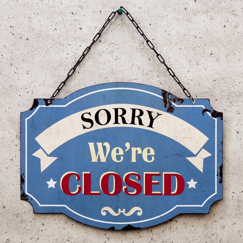 American Open & Closed Open Closed Double Sided Iron Plate