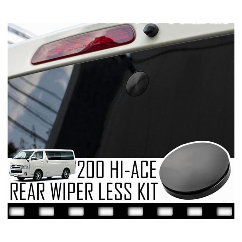 Piano Black Tone Rear Wiperless Kit ZVW30 Prius (Privacy Glass
