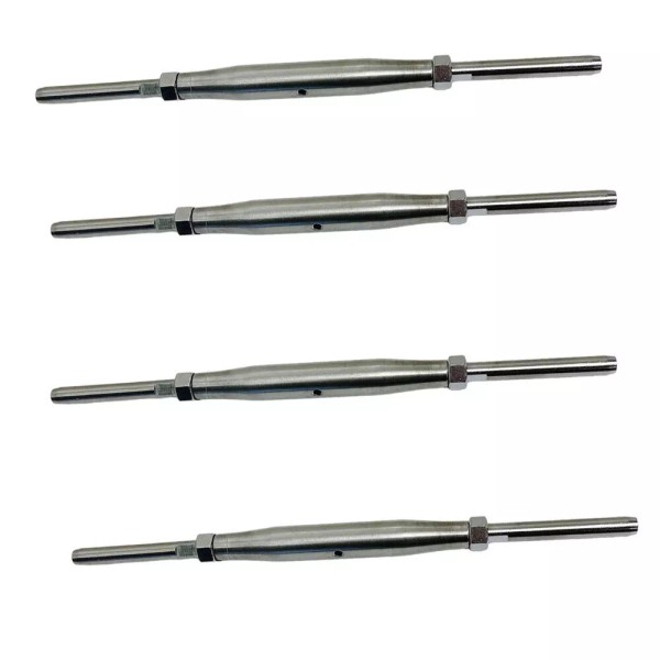 Unbranded 4 Pc Stainless Steel 5/16" Thread Swage Stud &